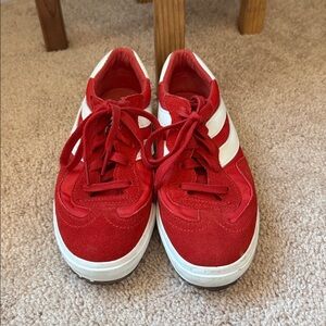 Superga Red and White Sneakers